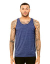 3480 Bella CanvasUnisex Vest Heather Navy Front View