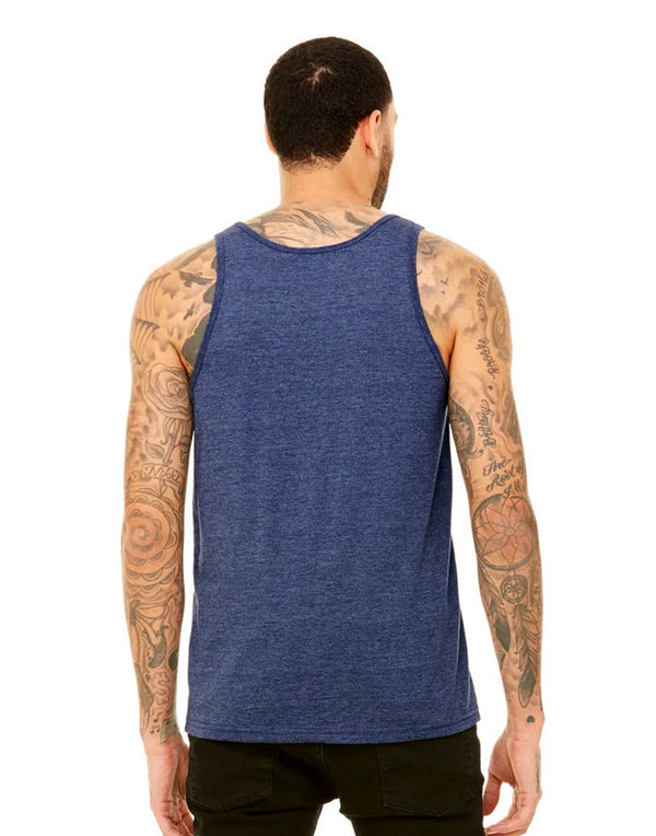 3480 Bella CanvasUnisex Vest Heather Navy Front View