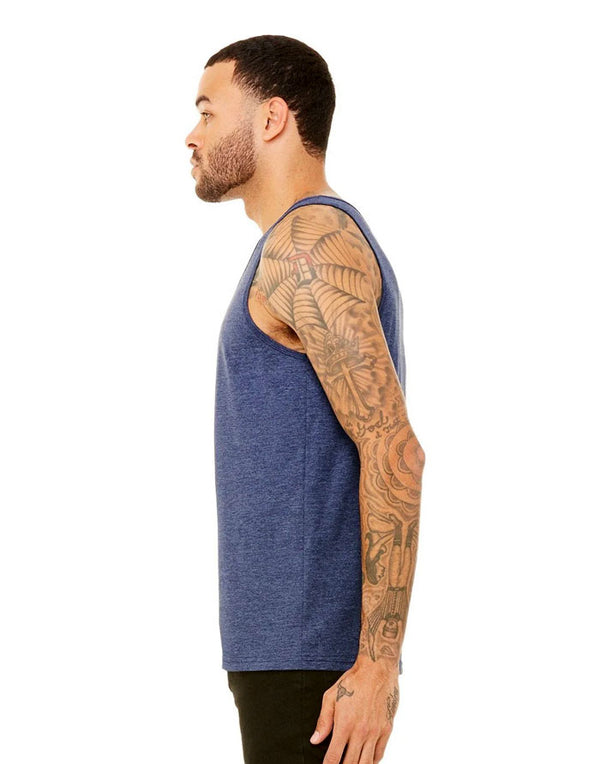 3480 Bella CanvasUnisex Vest Heather Navy Side View