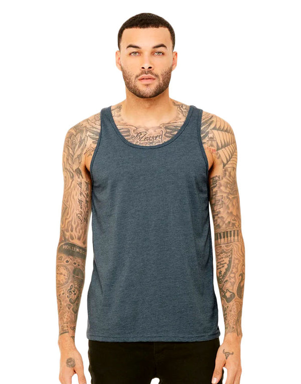 3480 Bella Canvas Unisex Vest Heather Slate FrontView