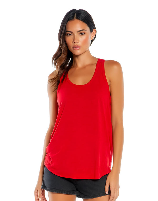 3480 Bella CanvasUnisex Vest Red Front View
