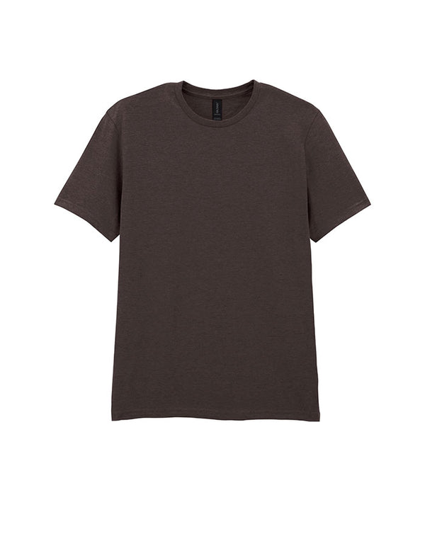 64000 Gildan Softstyle Adult T-shirtDark Chocolate Flat View