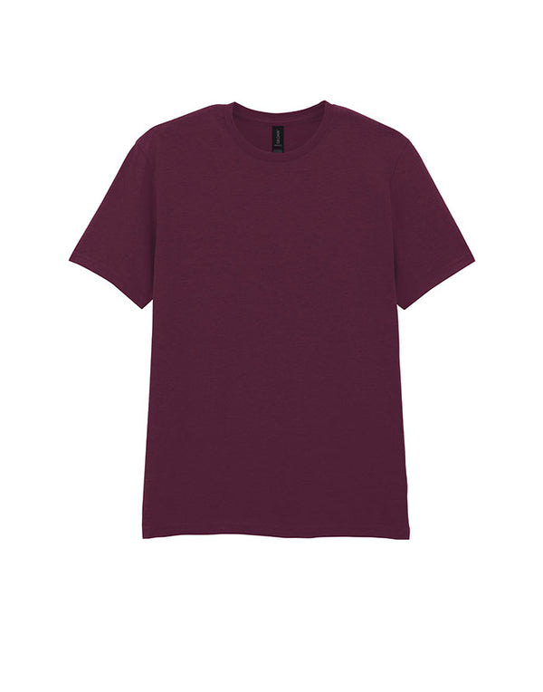 64000 Gildan Softstyle Adult T-shirt Maroon Flat View