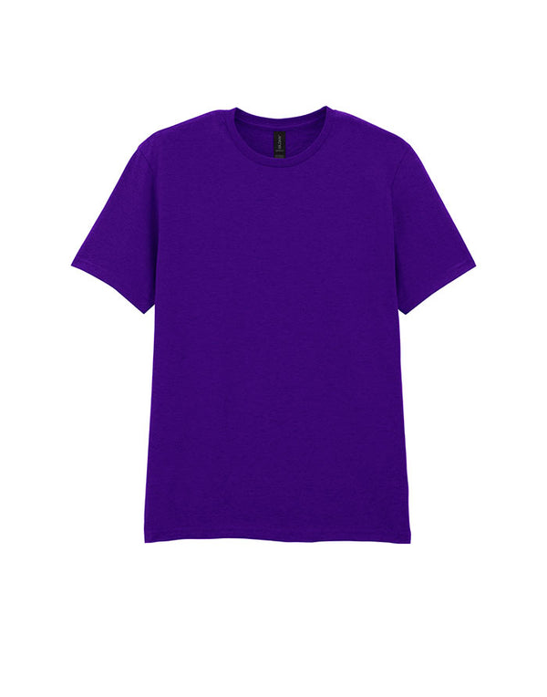 64000 Gildan Softstyle Adult T-shirt Purple Flat View