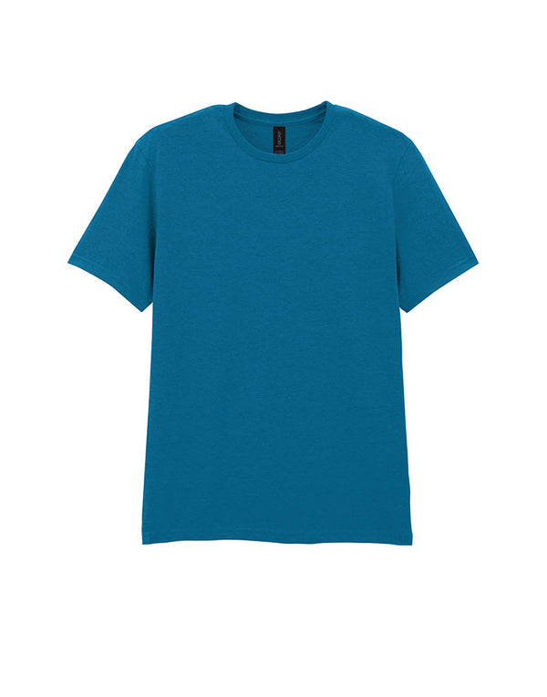 64000 Gildan Softstyle Adult T-shirtadult Antique Sapphire Blue Flat View