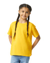 64000B Gildan Softstyle kids t-shirt daisy yellow front View