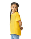 64000B Gildan Softstyle kids t-shirt daisy yellow side View