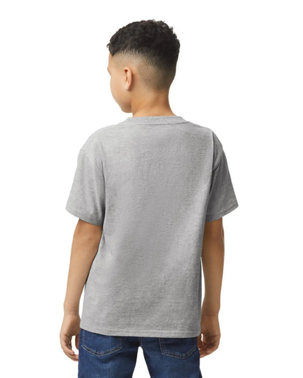 64000B Gildan Softstyle kids t-shirt RS sport grey back View