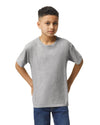64000B Gildan Softstyle kids t-shirt RS sport grey front View