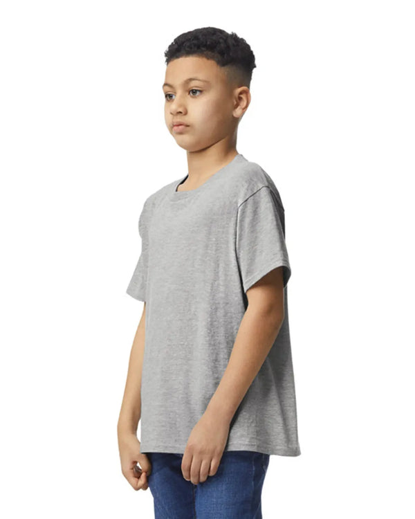 64000B Gildan Softstyle kids t-shirt RS sport grey side View