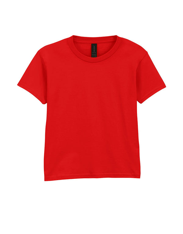 64000B Gildan Softstyle kids T-shirt Red Flat View