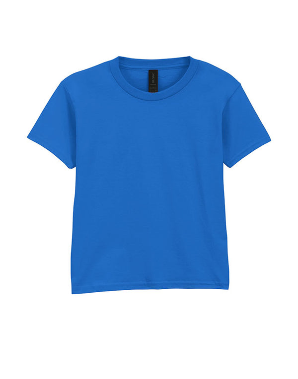 64000B Gildan Softstyle kids T-shirt Royal Blue Flat View