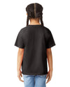 64000B Gildan Softstyle kids t-shirt black back View