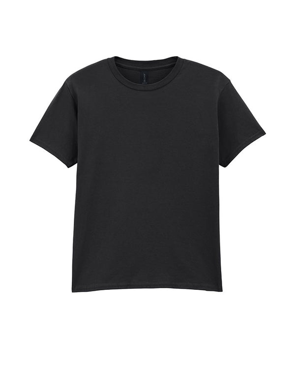 64000B Gildan Softstyle kids T-shirt Black Flat View