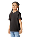 64000B Gildan Softstyle kids t-shirt black side View