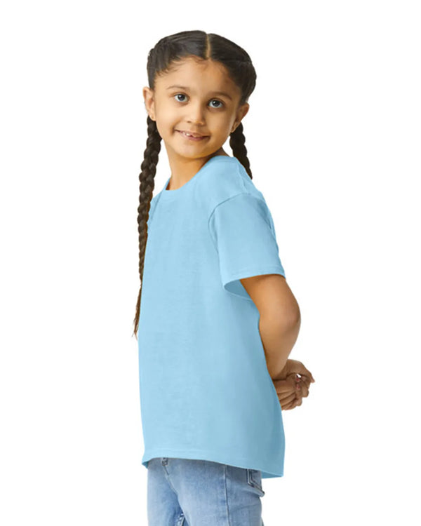 64000B Gildan Softstyle kids t-shirt light blue side View