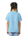 64000B Gildan Softstyle kids t-shirt light blue back View