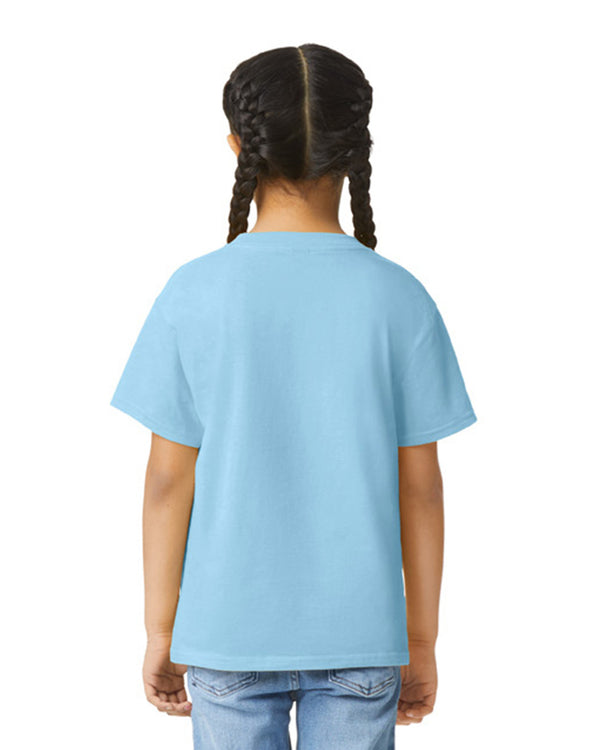 64000B Gildan Softstyle kids t-shirt light blue back View