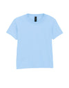 64000B Gildan Softstyle kids T-shirt Light Blue Flat View