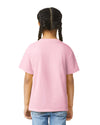 64000B Gildan Softstyle kids t-shirt light pink back View