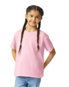 64000B Gildan Softstyle kids t-shirt light pink front View