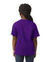 64000B Gildan Softstyle kids t-shirt purple back View