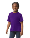 64000B Gildan Softstyle kids t-shirt purple front View