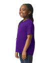 64000B Gildan Softstyle kids t-shirt purple side View