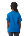 64000B Gildan Softstyle kids t-shirt royal back View