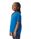 64000B Gildan Softstyle kids t-shirt royal side View