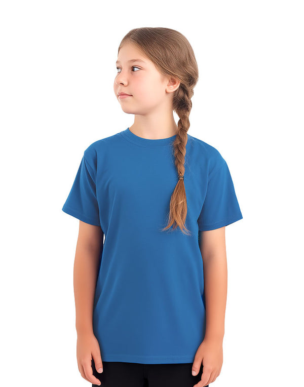 64000B Gildan Softstyle kids T-shirt Sapphire Blue Front View