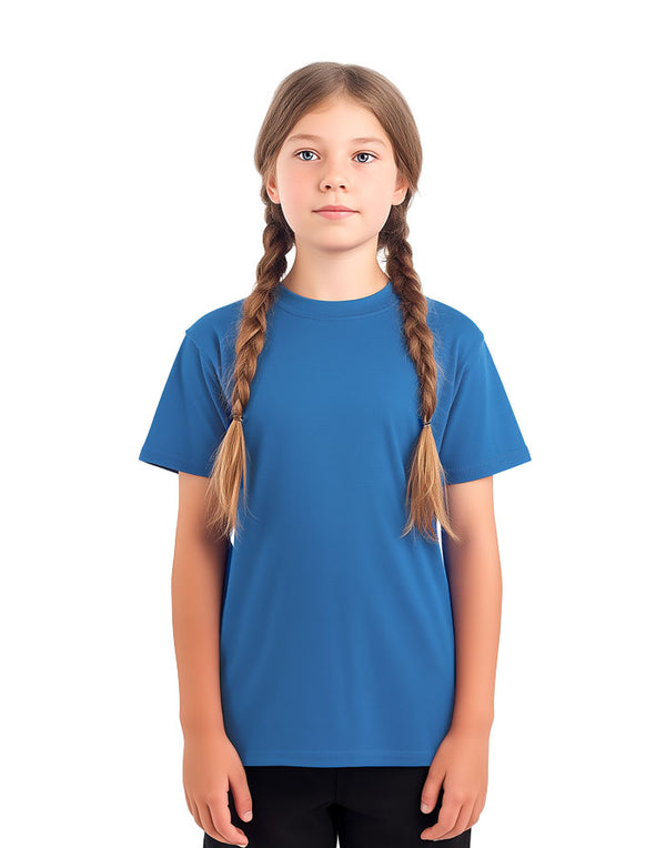 64000B Gildan Softstyle kids T-shirt Sapphire Blue FrontView