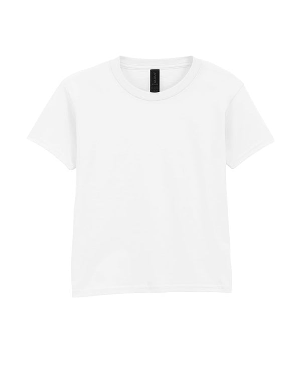 64000B Gildan Softstyle kids T-shirt WhiteFlat View