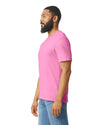 Gildan 64000 mens unisex adult Softstyle t-shirt Azalea pink side View