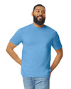 Gildan 64000 mens unisex adult Softstyle t-shirt Carolina Blue front View