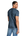 Gildan 64000 mens unisex adult Softstyle t-shirt navy back View