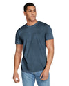 Gildan 64000 mens unisex adult Softstyle t-shirt navy front View