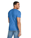 Gildan 64000 mens unisex adult Softstyle t-shirt royal back View