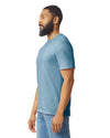 Gildan 64000 mens unisex adult Softstyle t-shirt indigo blue side View