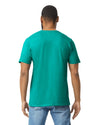 Gildan 64000 mens unisex adult Softstyle t-shirt Jade Dome back View