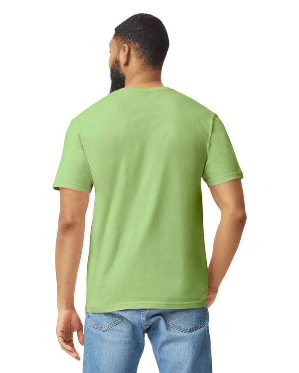 Gildan 64000 mens unisex adult Softstyle t-shirt Kiwi back View