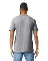 Gildan 64000 mens unisex adult Softstyle t-shirt RS sport grey back View
