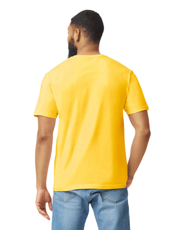 Gildan 64000 mens unisex adult Softstyle t-shirt daisy back View