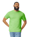 Gildan 64000 mens unisex adult Softstyle t-shirt Heliconia front View