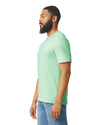 Gildan 64000 mens unisex adult Softstyle t-shirt mint green side View