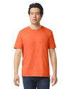 Gildan 64000 mens unisex adult Softstyle t-shirt orange front View