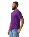 Gildan 64000 mens unisex adult Softstyle t-shirt purple side View