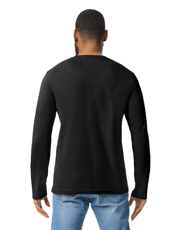 64400 Gildan Softstyle Long Sleeve T-shirt Adult Black Back