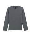 64400 Gildan Softstyle Adult Long Sleeve T-shirt Charcoal Flat View