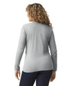 64400 Gildan Softstyle Long Sleeve T-shirt Adult RS Sport Grey Back